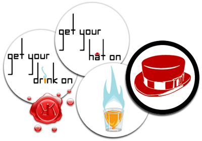 promotional content developed for a drinking hat